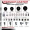 Service Caster 4'' Hard Rubber Swivel 1-3/4'' Expand Stem Caster Set 2 Total Lock Brakes, 4PK SCC-EXTTL20S414-HRS-2-S-2-134 - alternate 3